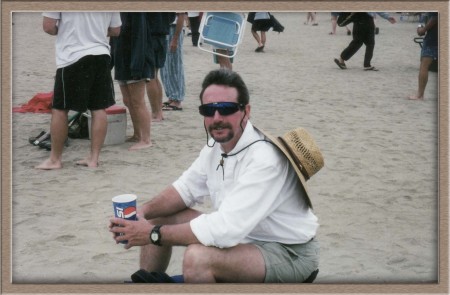 Me at the beach, "Over the Line" tournament