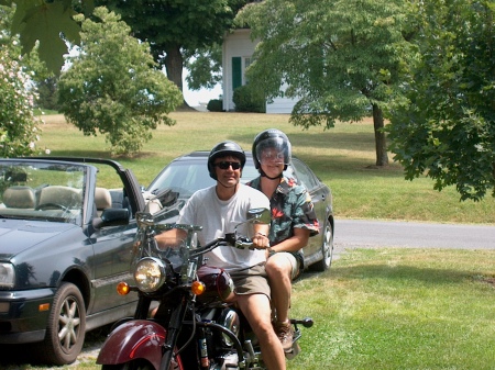 Marc and his motorcycle