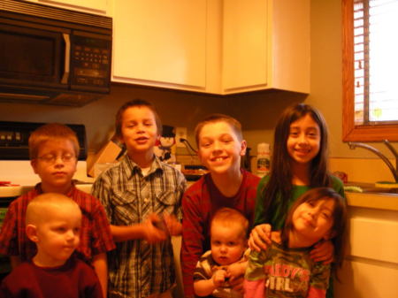 some of the grandkids at Christmas 2007