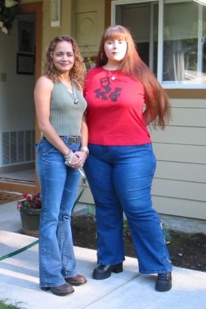 my wife (in red) and her friend