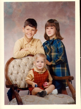 1967 With brother Mark and sister Kelly