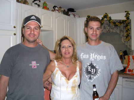 My sons Keith, Chris and I.
