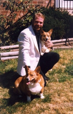 Me and the pups on Easter in about 1995