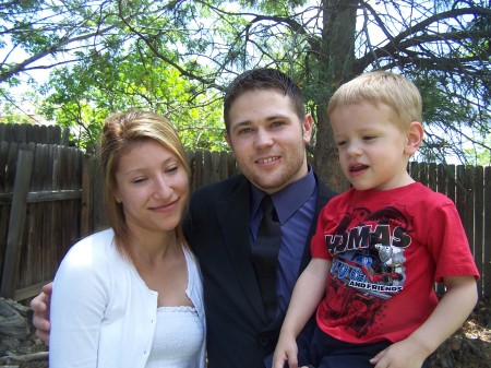 my son and his wife and son