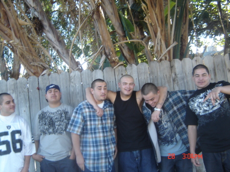 My son Michael & Brother Brandon w/homies