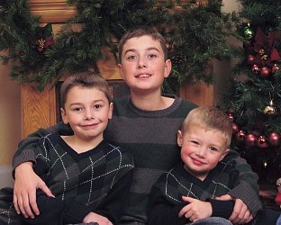my growing sons, holiday pictures