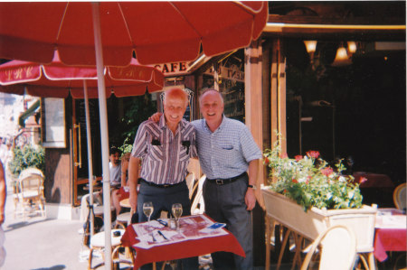 Working Paris Airshow 2003 - dinner with Dad