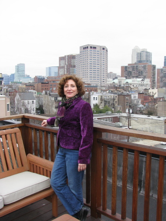 On roof top in Jersey City