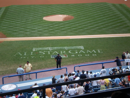View from my seat at Yankee Stadium