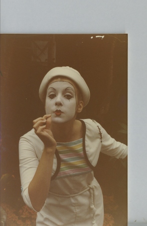 Me as a Mime in Seaworld almost 30 years ago!