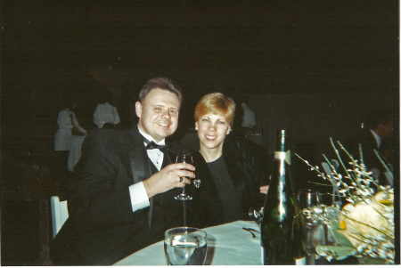 TOASTING VICTORY AT THE 1996 PRESIDENTIAL BALL
