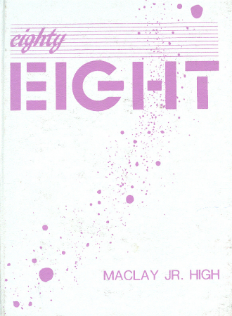 1988 Maclay yearbook cover