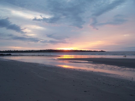 Sunrise at York Beah, Maine