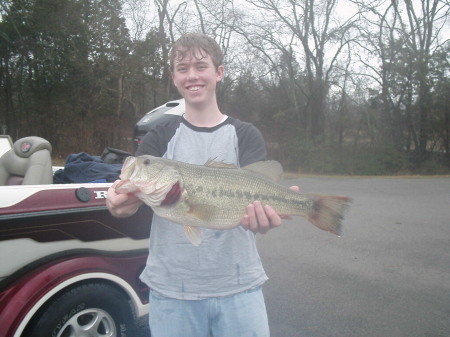 Son, Eli with toad