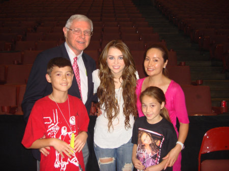 Family with Miley Cyrus