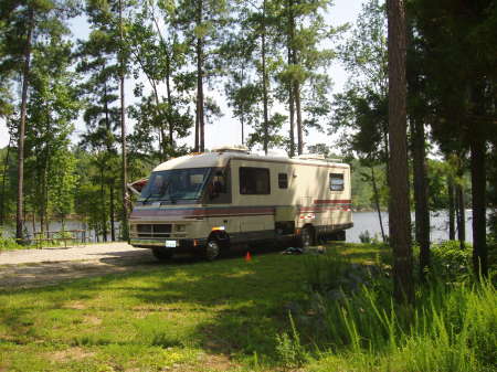 Camping outside Raleigh, NC 2003