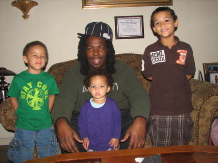 My Oldest Son  and His Three Children.