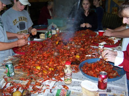 Easter Crawfish boil...