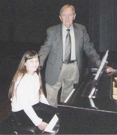 Kimberly at piano audition, way back in 2004