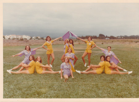 1976-1977 FHS Flag Team at USA Camp
