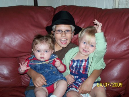 Oldest grandson and 2 grand daughters