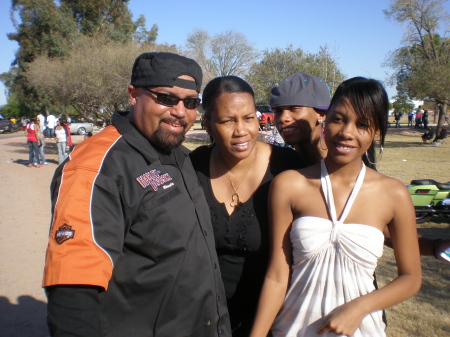 Me,lil sis,and family