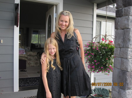 Chrissy and her daughter Faith.