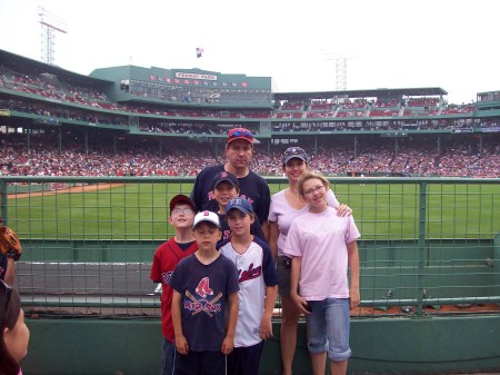 Family & friend at Fenway for Andrew's birthda