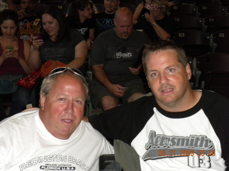 Me and dad at ZZ Top/Aerosmith concert