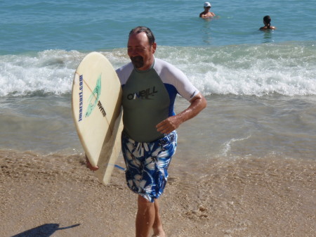 Enough surfing for the day-Waikiki