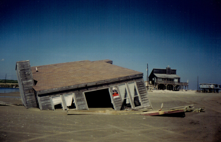 House after Hurricane Quintana Beach Freeport,