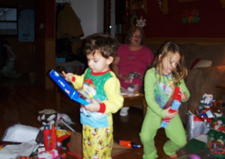 Grandchildren - Zoie and Tyler 12/25/2009