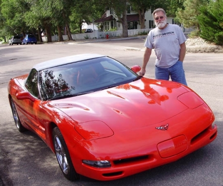 My C5 Corvette and me in Douglas, WY, 2009