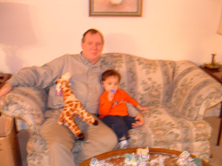 Caleb & me; Christmas 2003