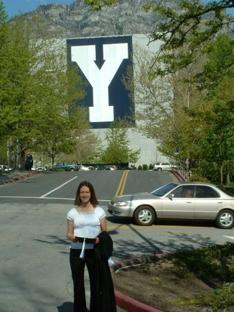 Graduation at BYU, the "Y"