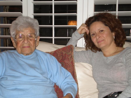 Grandma Bessie and me.