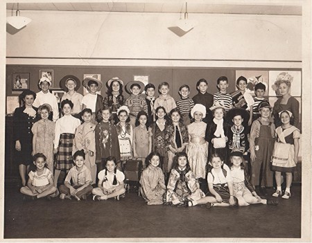 Class Picture in Costume Year: 1947?