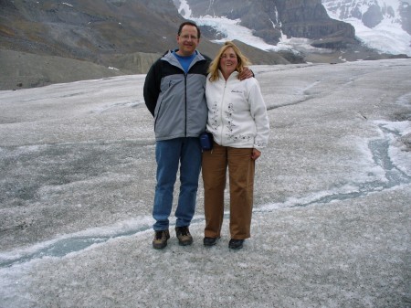 Debbie and I on Columbia Icefield 2006