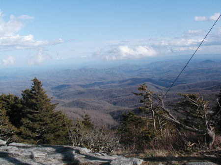 View atop Grandfather Mountain