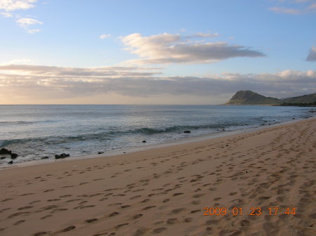 Foot Steps In The Sand