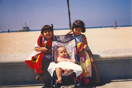 Kids at Santa Monica Beach  CA 1997