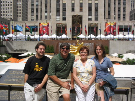 Dave and Family at Rock Center