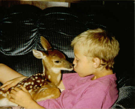 Son Mike Rimsky & Festus (deer)