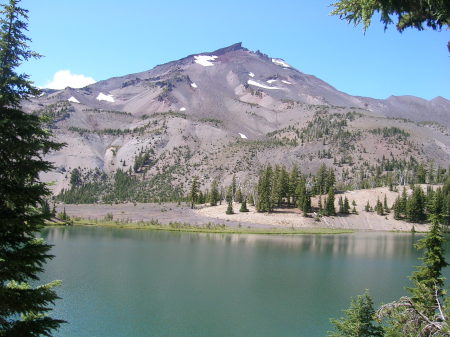 South Sister at Green lakes