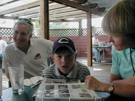 Mike, Aaron and Judy at Bend BB Tourney (2002)