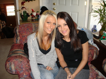 Daughter Hayley and niece Stevi