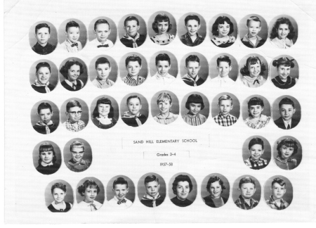 Sand Hill Elementary, Grades 3/4 1958