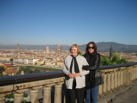 Florence, Italy with my mom