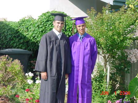 my 2 boys graduating high school & college