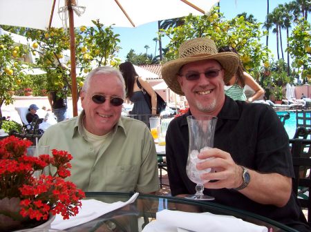 Bob and I at the Beverly Hills Hotel